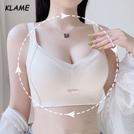 KLAME Adjustable Latex Comfortable Wireless Seamless B/C/D/E Plus Size Bra (0.3cm) KLM824