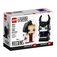 【LEGO】LEGO 40620 BrickHeadz Series Maleficent and Cruella Children's Building Block Toy Gift ybl4.27