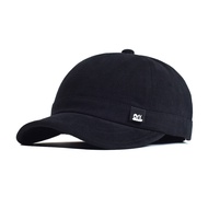 ASRV หมวกเบสบอลปีกสั้นสีดำหมวกแก๊ปโผล่แฟชั่นหมวกบังแดด Ins