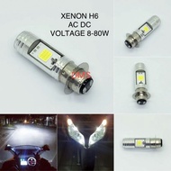 H6 Cob AC DC 2-sided Led Headlight Bulb