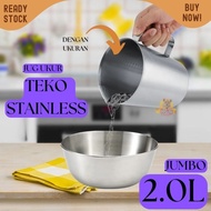 Measuring Jug 2L Thick stainless steel Milk anti-rust kettle 2000ml pitcher