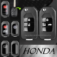 กรอบกุญแจ Honda Jazz City Brio Civic FD Brio Mobilio แบบพับ พร้อมโลโก้ ( พร้อมส่ง ) ฮอนด้า