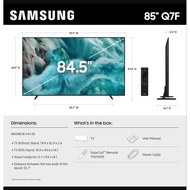 samsung 85'' QLED ASSY COVER TOP TV STAND 4K TV