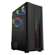 Inplay Esport 06 Tempered Glass Gaming Desktop pc case Black