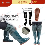 COD Sepatu boots karet sawah bot sepatu Petani jepang korea china boot anti keong Tinggi 60 CM Bonus