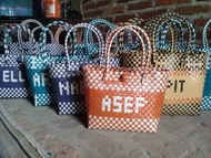 TAS ANYAMAN CUSTOM NAMA