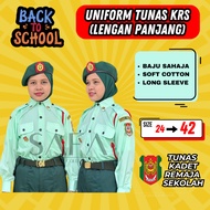 KEMEJA Tunas Kadet Shirt for Teenagers, KRS TKRS, Long Sleeve School Uniform Teen Girl Clothes