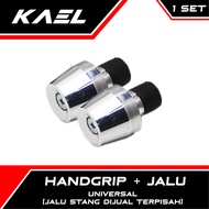 Handgrip Motor Honda-Yamaha-Suzuki-Kawasaki Jalu Stang Handle-Hand Grip-Fat-Pad Handpad-Handfat Bandul Setang Kaze/Beat Karbu-FI-eSP-Street/NMAX/Vario 110-125-150 LED New/Vixion New NVA/Mega Pro/Scoopy/Mio-Soul-Sporty-M3/Soul GT 115/X-Ride