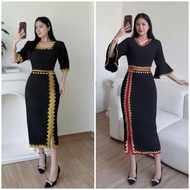 LONGDRESS BORNEO KADAZAN dan BIDAYUH  DRESS SABAHAN READY STOCK