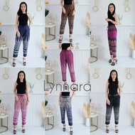 Lynnara กางเกงผ้าไทย กางเกงขาเดฟผ้าฝ้าย กางเกงขากระบอกเล็ก