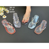 Balance 281-J1, Verotino 019-5 Women's Clear Jelly Flip Flops Andin Banget