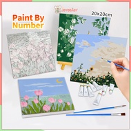 Joyobaby Paint By Number 20x20cm DIY Paint Kit Digital Painting Landscape Series