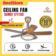 Luxury Crystal Ceiling Fan With Light 5BLADE REMOTE FAN WITH LED LIGHT DC MOTOR CLASSIC BILAH KAYU 1