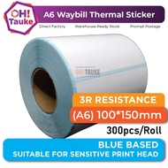 A6 Waybill Thermal Sticker Courier Consignment Label Sticker Sticker Shopee 100x150mm