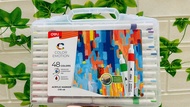 Bút màu sơn Acrylic Maker Deli - Nhiều Hơn 80% Mực-12/24/36/48/64/80 Màu - Hộp nhựa có quai cầm..
