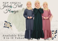jubah muslimah murah baju perempuan muslimah dress kanak kanak perempuan muslimah (SIZE 2 TO 12)