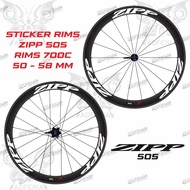 Sticker Decal Rims Zipp 505 Road Bike Fixed Gear 700c