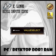 PC / Desktop DDR3 RAM 1/ 2 GB- 1066 / 1300 / 1600 MHZ ( USED )
