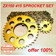 ZX150 KRR150 415 SPROCKET SET OFFER 100% YB3L YTZ5 YTZ5S YTZ6V YB5L YTX7A YB3 6300 6200 6201 6301 60