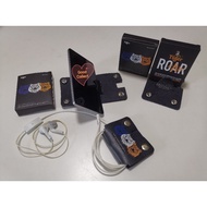 Tiger Roar Leather Phone Stand Holder for all small handphone or wired Handsfree keeper