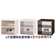 全新1尺塑鋼隔板置物櫃(11色) 書櫃 中壢自取