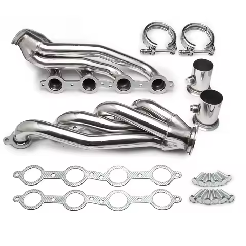 Stainless Steel Turbo Exhaust Conversion Swap Header Manifold Kit for Chevy GMC C10 1960-1986 LS LS1