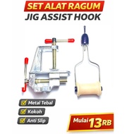 1 Set of Assist Tools Bobbin Vise, Hook Fastener, Fishing Clamp Assist Hook Jigging Hook
