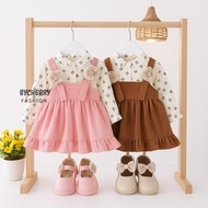 BYCHERRY - DRESS BEAR COURDORAY EBV Girls' Dress im Baby Girl Dress 0-5 Years Baby Dress