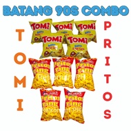 5 Packs Tomi Super Sweet Corn & 5 Packs Pritos Ring Batang 90s Classic Pinoy Snacks