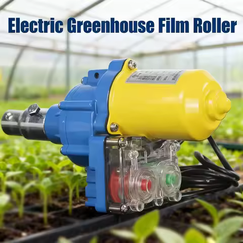 24V Electric Film Roller 100W Film Rolling Machine Waterproof Greenhouse Film Winder Automatic Lives