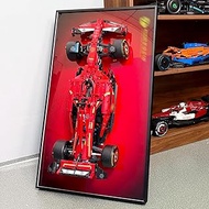 WETCEAOM Display Wallboard Compatible with Lego Technic Ferrari SF-24 Model Car 42207, Wall Display 