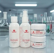 MAXI 4 IN 1 MAXI WHITENING GLOW UP || NIGHT CREAM DAY CREAM FACIAL WASH FACE TONER