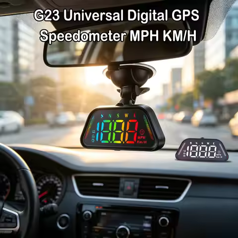 Universal G23 GPS Car HUD Speedometer MPH KM/H Switchable 7 Display Modes Plug and Play for All Vehi