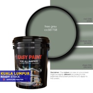 18 Liter - FREE GREY CC587758, Easy Paint All Surface for interior & exterior wall, wood and steel.