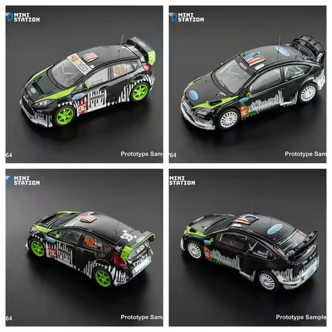 Presale Mini Station DCM 1:64 Fiesta ST / Focus RS KenBlock Metal Model Car