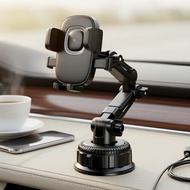 H89 Car Phone Holder Center Console Suction Mount for 4.5-7 Inch Devices Lazy Bracket Pemegang Telef