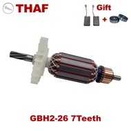 Free Bearing & Carbon Brush!AC220V-240V Armature Rotor Anchor Stator for Rotary Hammer GBH2-26 GBH2-