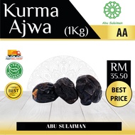 Murah 1Kg / 500g - Kurma Ajwa AA Nabi (Ajwa Dates)