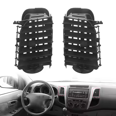 2pcs Center Air Conditioner A/C Vent Outlet Grille For Toyota Hilux Vigo /Hilux Vigo Champ 2004-2015