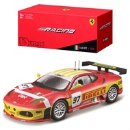 Bburago 1/43 Ferrari F430 GTC 2008 #97 Red/Yellow / Racing Sports Car Diecast Model Completed Produc
