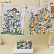 [gongjing3] Cotton Gauze Towel Multipurpose 2 Layer Absorbent Soft Dishcloth for Kitchen Bathroom Ho