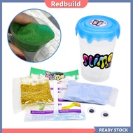 redbuild|  1 Set DIY Slime Soft Touch Funny Charms Glitter Anti-stress Interactive Make Fluffy Slime Gifts Filler Powder Polymer Clay Set Kids Toy Kindergarten Supplies