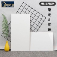 Soft-Light Ceramic Tiles400X800Creamy white milk yellow wall tiles with a pure white glossy finish40