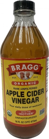 BRAGG - 美國有機蘋果醋 (有機醋) 16安士 x 2瓶 (生酮飲食)