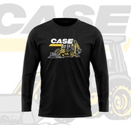 Backhoe T-Shirt, Long Sleeve, Ready Stock, Plaid, Backhoe Shirt
