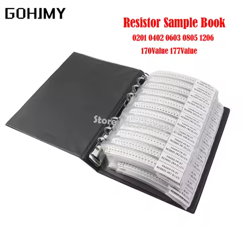 4250PCS 8500PCS 8850PCS 0201 0402 0603 0805 1206 GOHJMY Resistor Sample Book 1% SMD Assorted Kit 10K