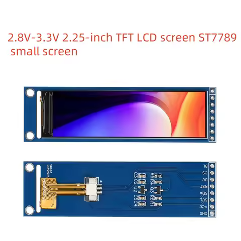 2.25 Inch 2.8V-3.3V TFT LCD Screen ST7789 Small 76x284 Module Full View SPI Color Display for DIY El