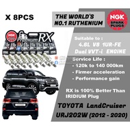 NGK Premium RX Spark Plug - Toyota Land Cruiser URJ202W 4.6L V8 1UR-FE Engine ( Year 2012 - 2020 ) 8