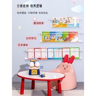 Children's Wall Bookshelf Home Wall Shelf behind the Door Simple Baby Bookshelf Thin Wall Hanging Picture Book Punch-Fre