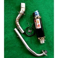 Red LEO EXHAUST RACING PNP OPEN FOR EX5 DASH WAVE Y15ZR SYM KRISS